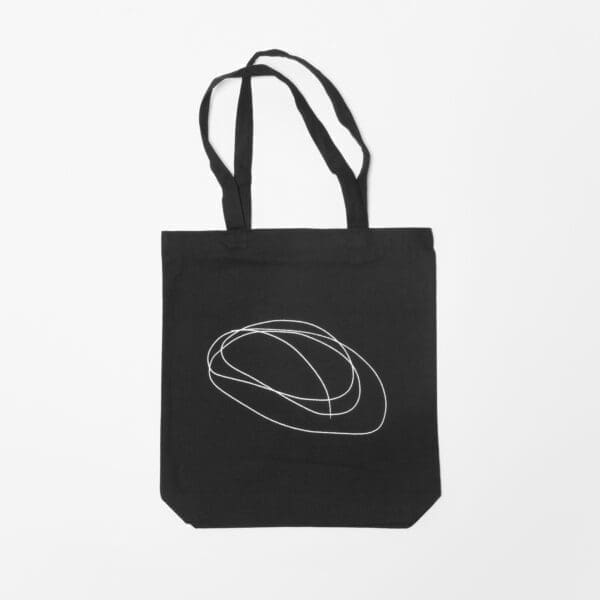 Orgaenic Friseurbedarf schwarze Stofftasche mit Design