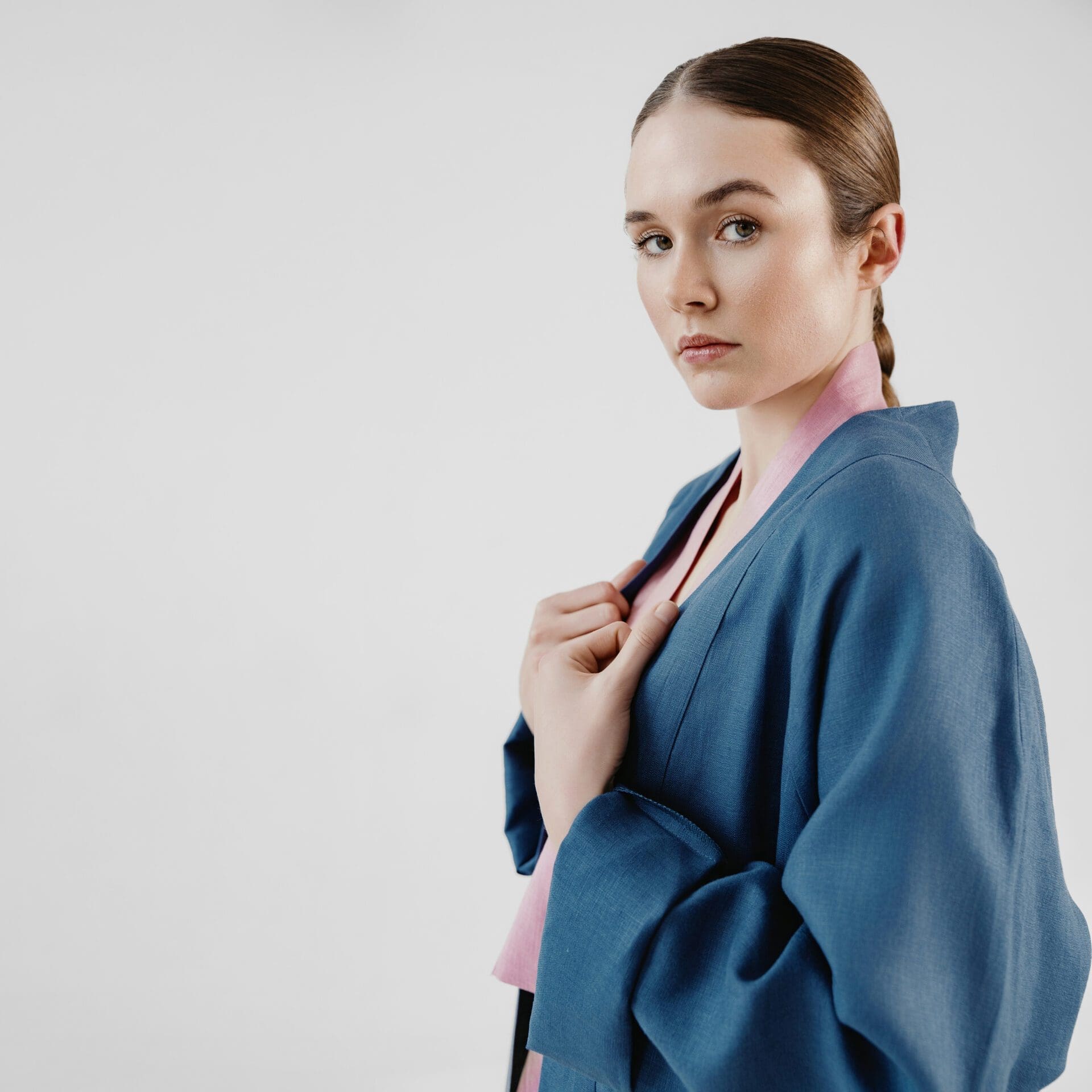 Leinen Mantel Blau 5 scaled