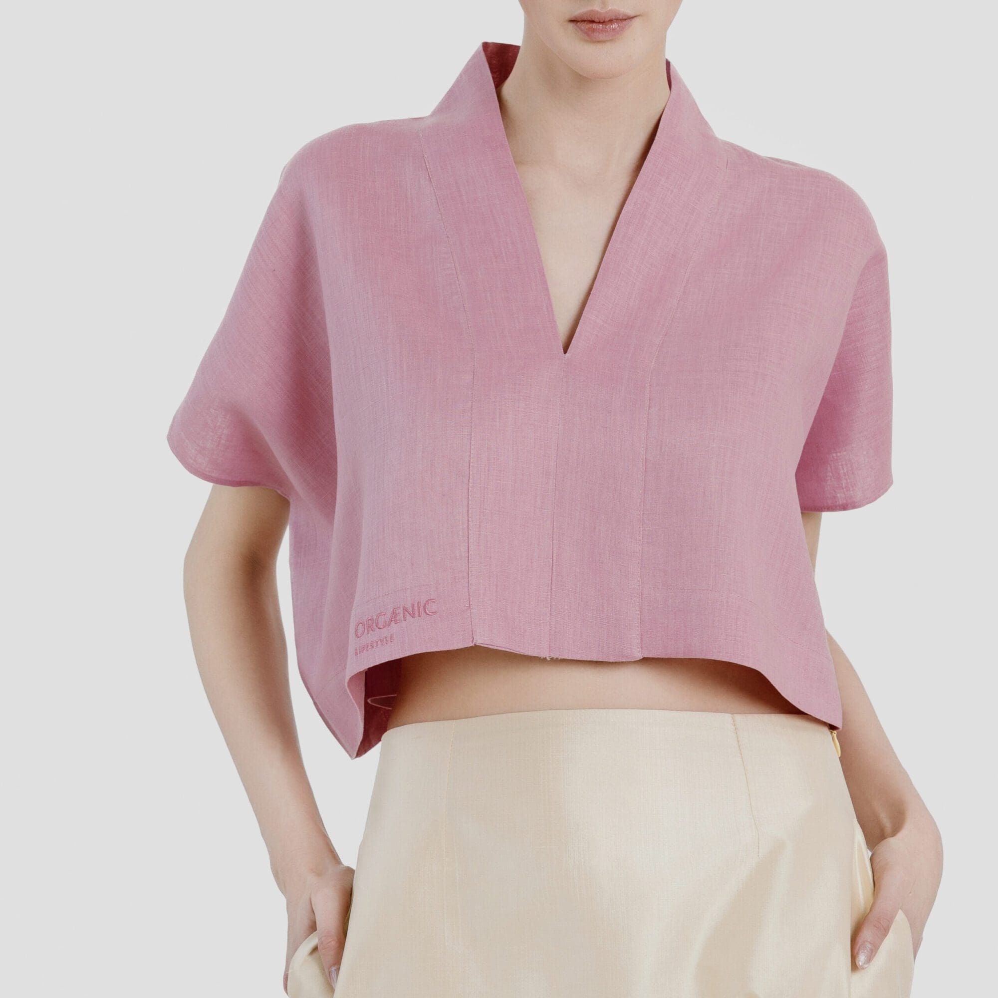 TOP LEINEN rosa scaled