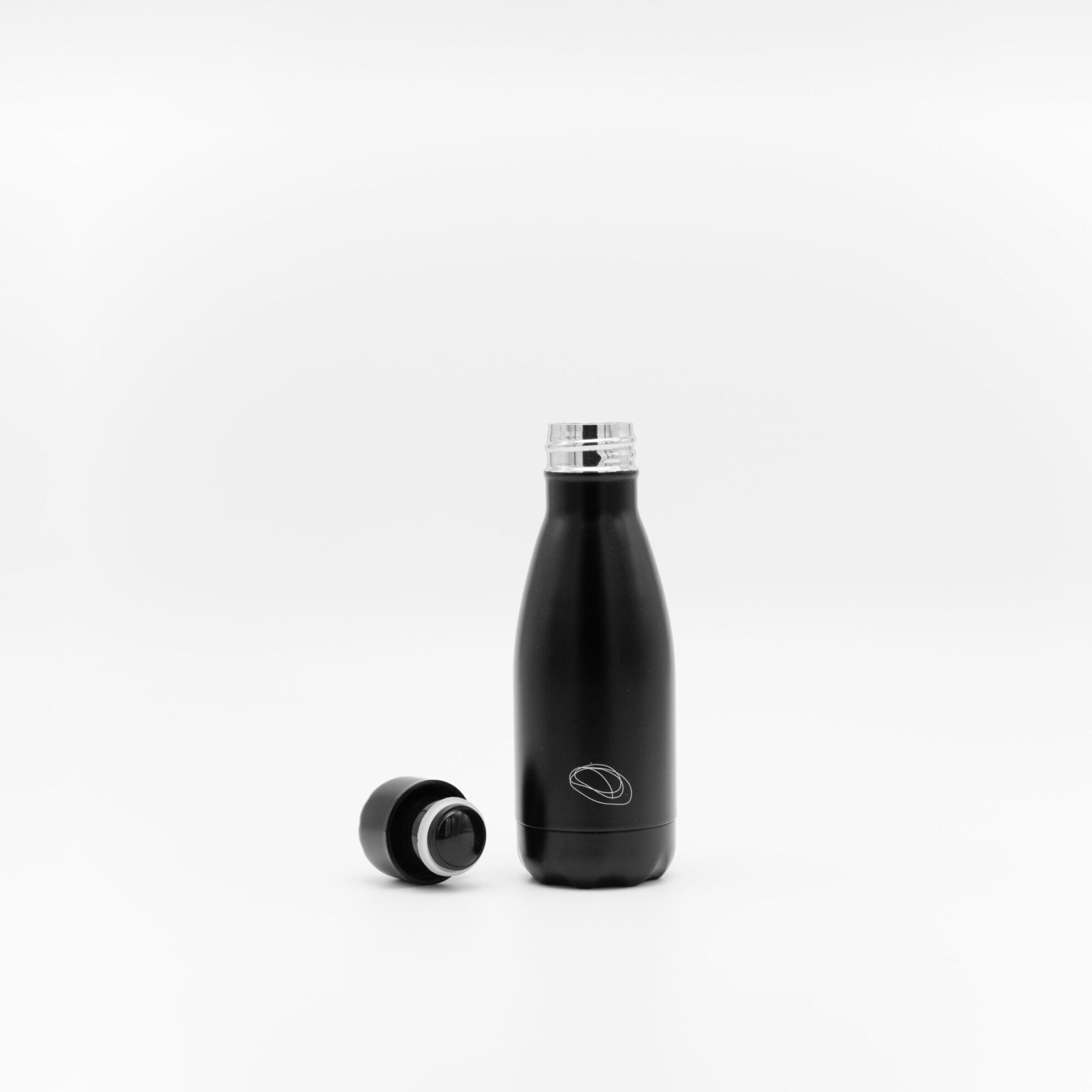 Trinkflasche Metall schwarz 3 scaled